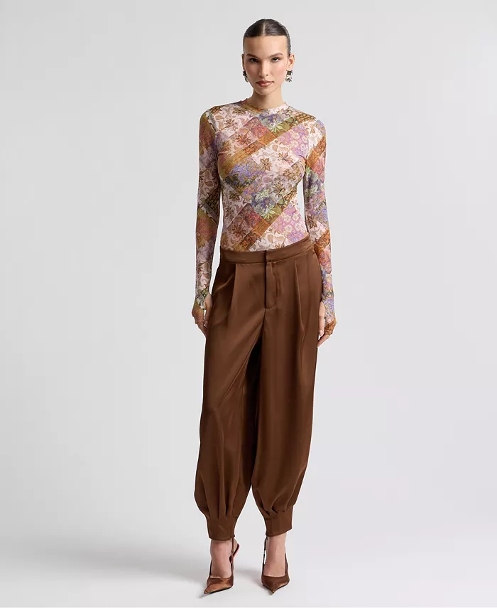 Women's Pleated Balloon Pants - thumbnail 2