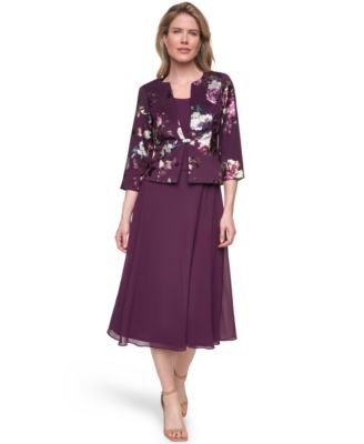 Petite Removable Jacket & Sleeveless Dress, 2-Piece Set