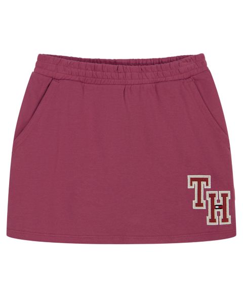 Юбка Tommy Hilfiger Elastic Waistband для девочек, цвет: Ягодный