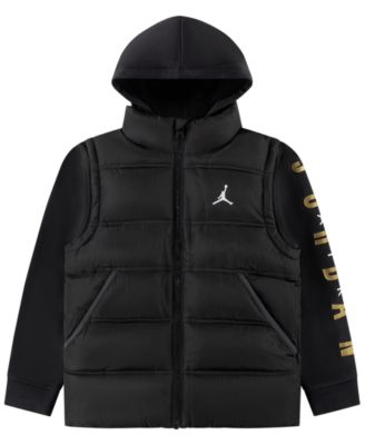 Boys' 8-20 Layered-Look Hooded Jacket