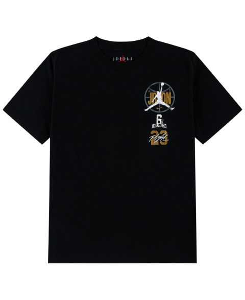 Футболка Jordan Gold Standard Tee для мальчиков, цвет: Чёрный