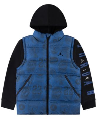Boys' 8-20 Layered-Look Hooded Jacket