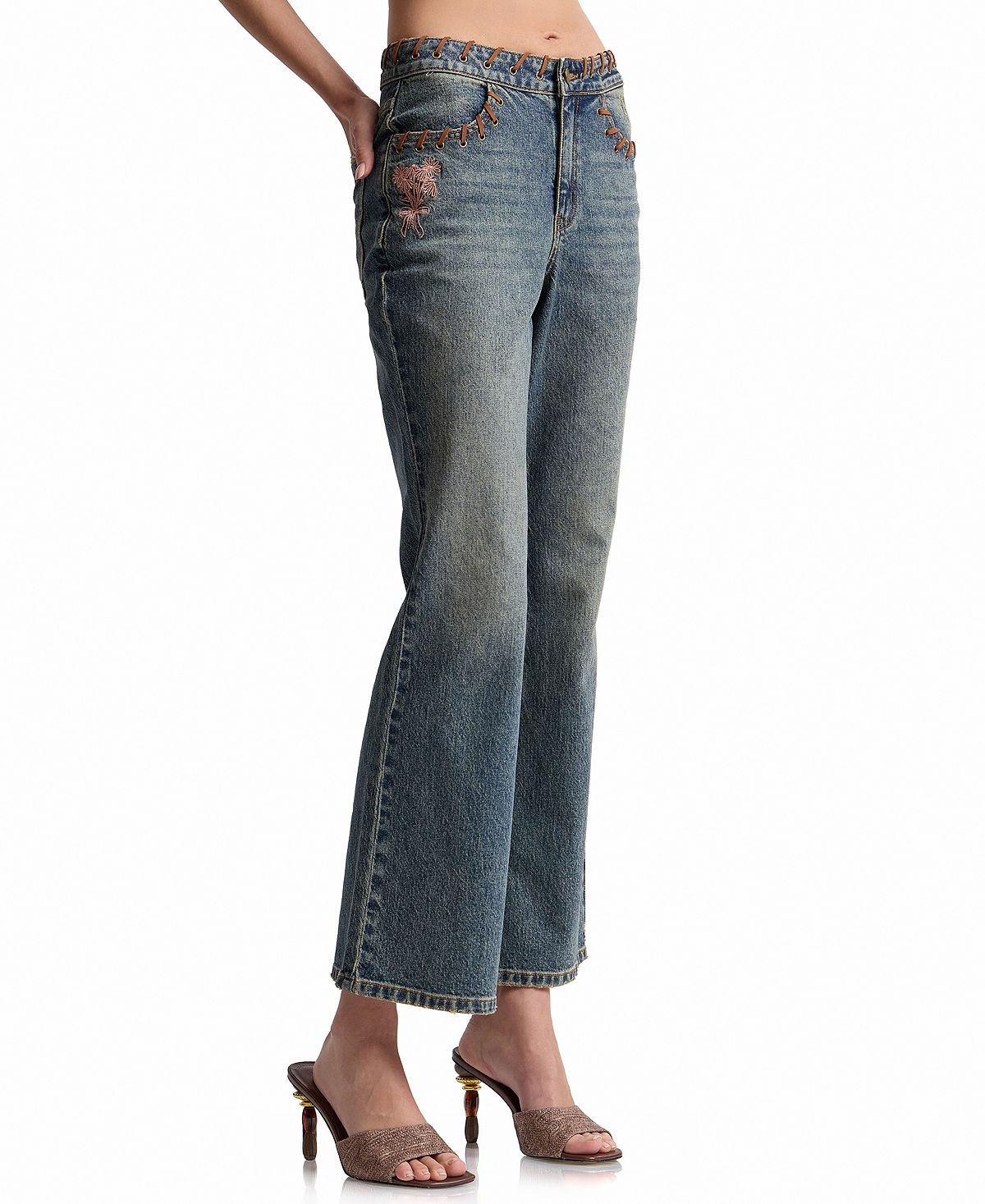 Avec Les Filles Women's Flare Jeans view 3 — MAYCSS fashion products