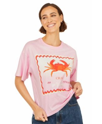 Women's Crab Vacation Print T-Shirt