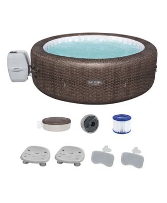 Coleman St Moritz Hot Tub with 2 SaluSpa Seat and 2 Headrest Pillows