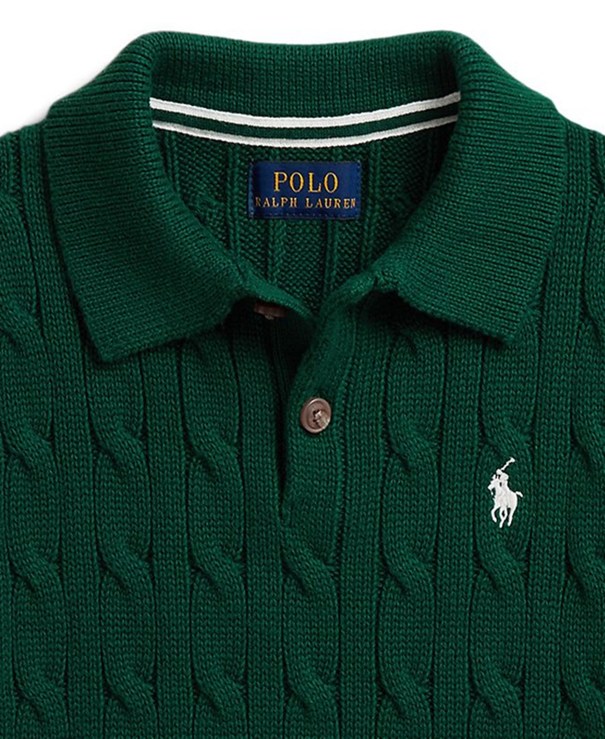 Polo Ralph Lauren Boys' 2T-7 Cable-Knit Cotton Polo Shirt