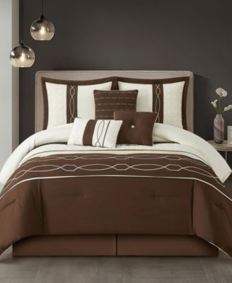 Penley Geometric 7-Piece Comforter Set, King