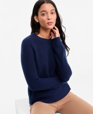 Women's Cashmere Shaker Stitch Crewneck Sweater