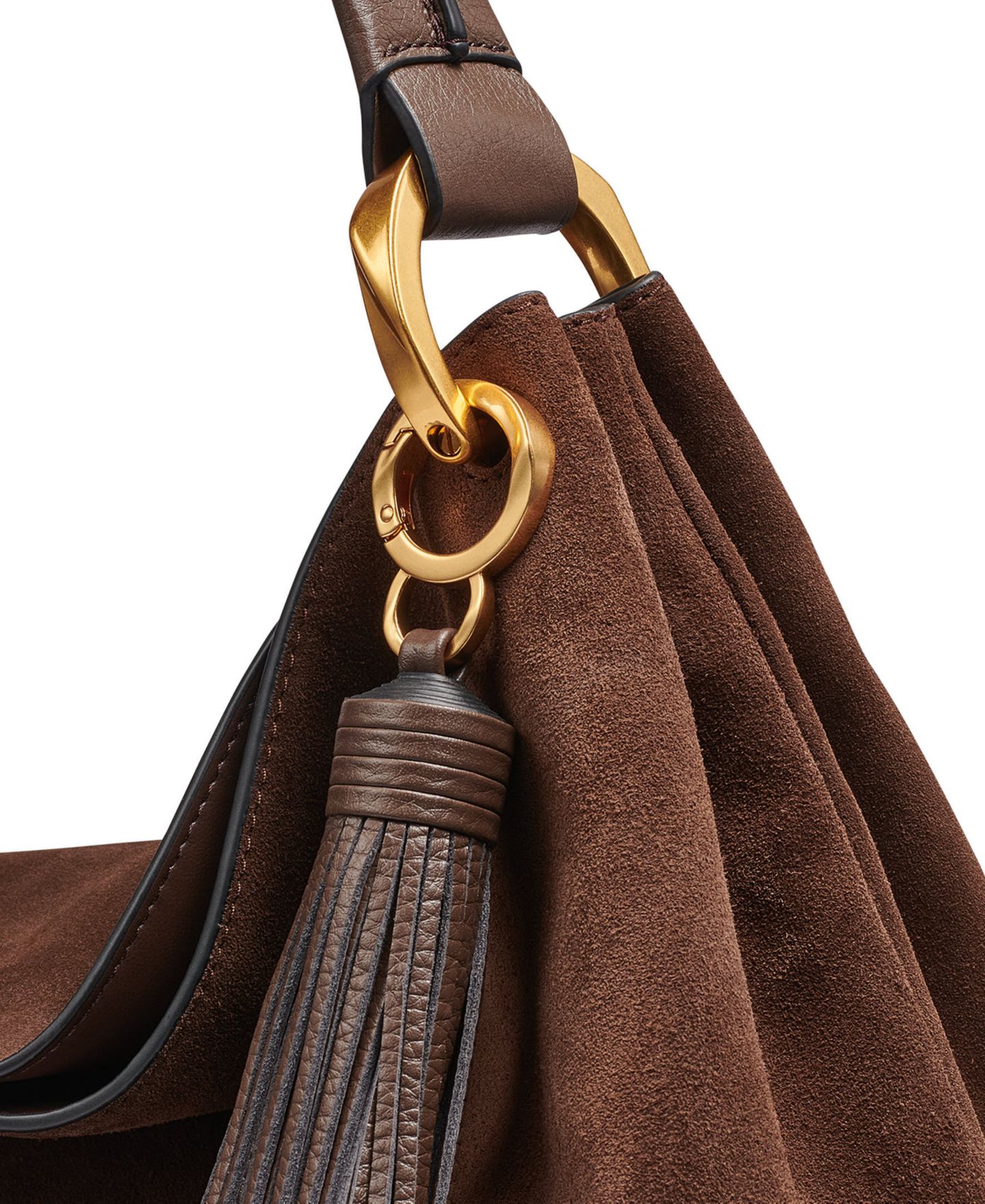 Женская сумка Donna Karan New York Glenwood Shoulder Handbag, цвет: Шоколадный — фото 5