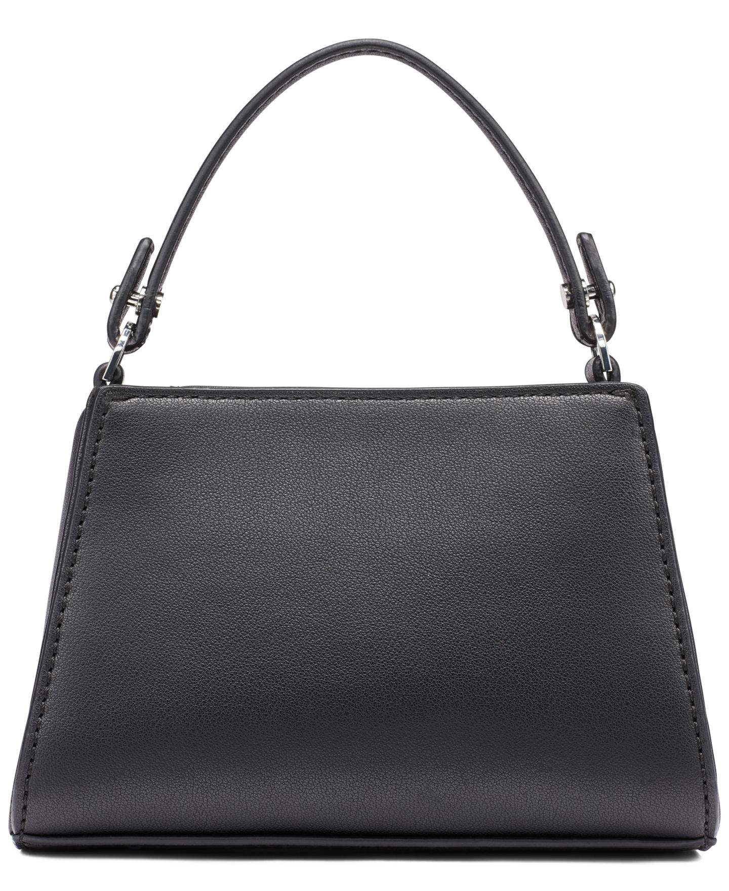 Женская сумка DKNY Foster Zip-Top Mini Crossbody Handbag, цвет: Чёрный / Серебряный — фото 2