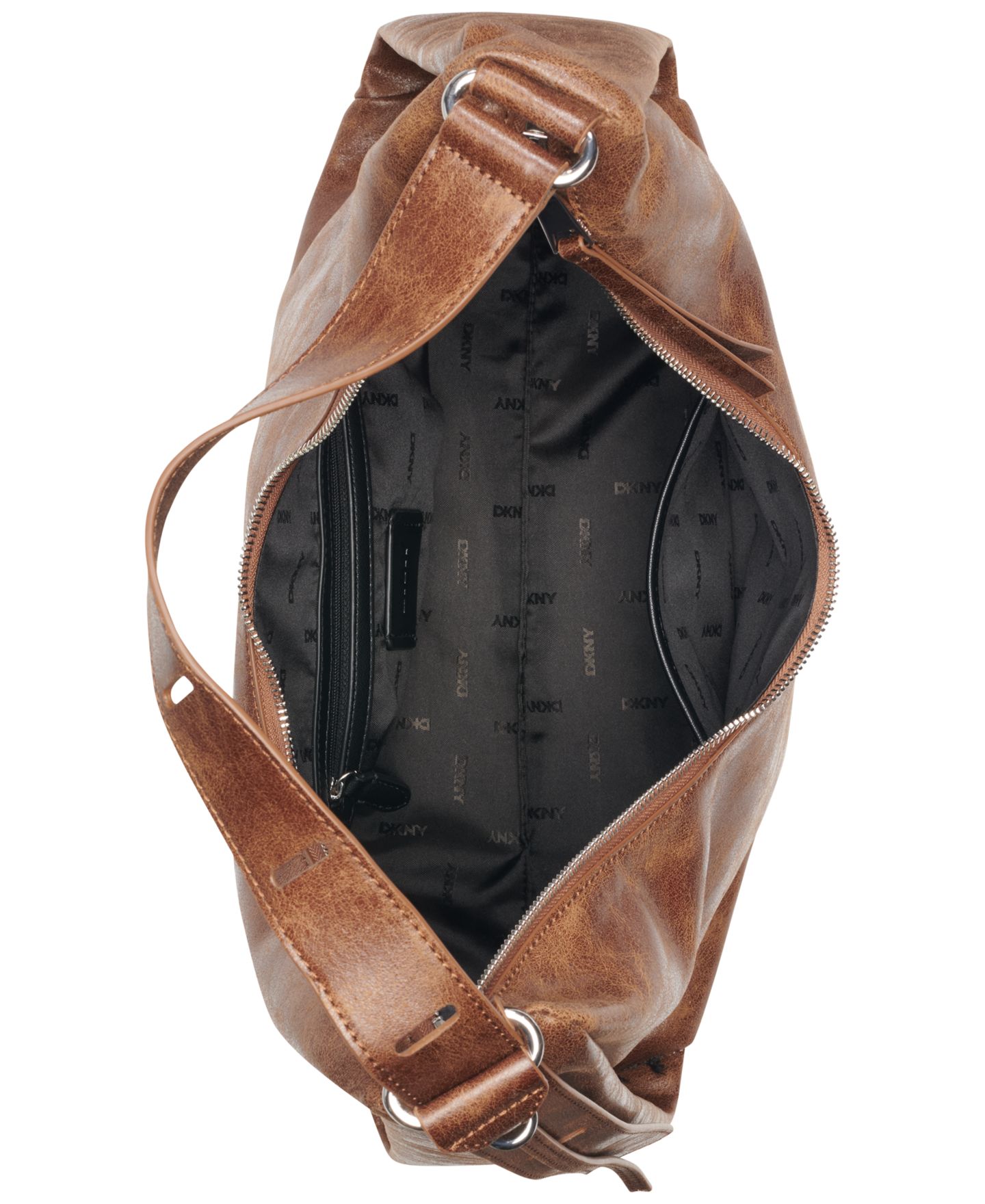 Женская сумка DKNY Elicia Large Hobo, цвет: Орех — фото 4