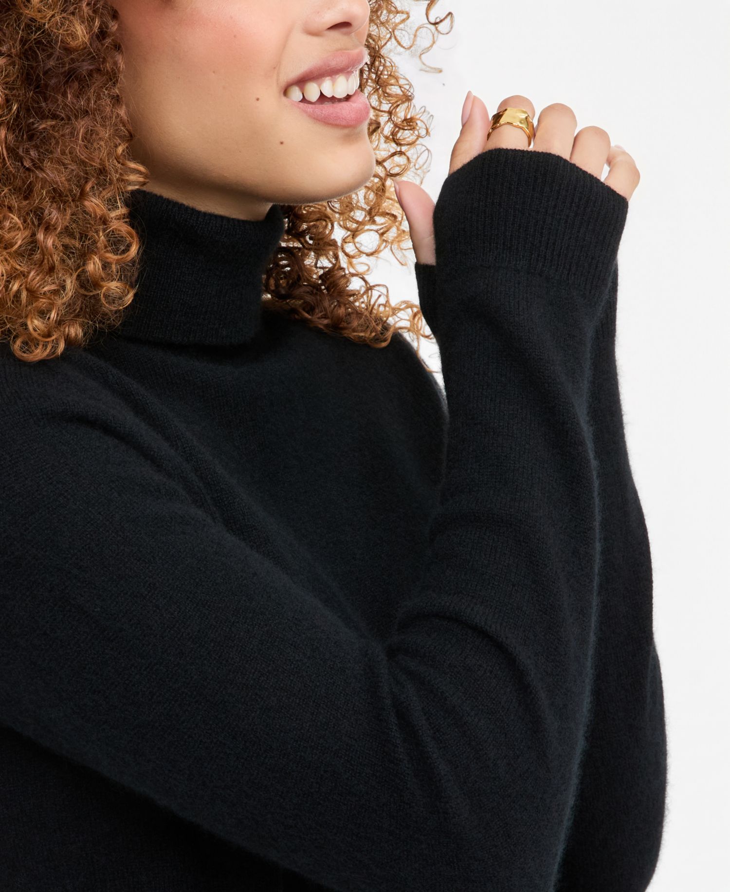Petite Cashmere Turtleneck Sweater