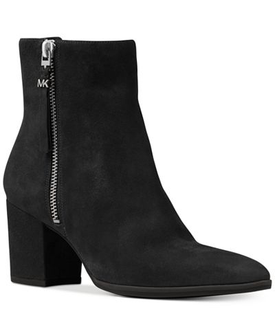 MICHAEL Michael Kors Dawson Suede Booties - Boots - Shoes - Macy's