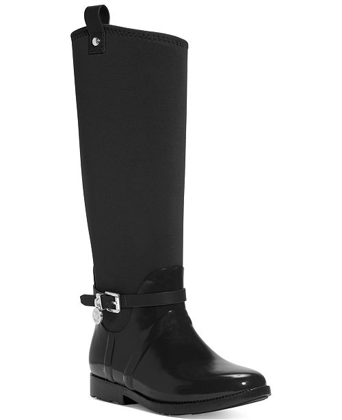 Michael Kors Charm Stretch Rain Boots - Boots - Shoes - Macy's