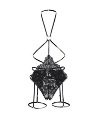 Adore Me Women's Tiah Crotchless Playsuit Lingerie - Macy's