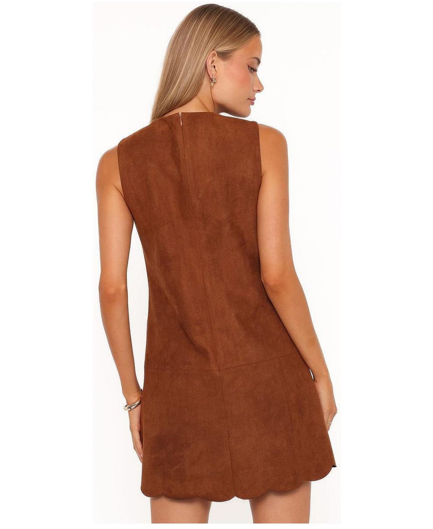 Women's Jonty Scallop Hem Mini Dress