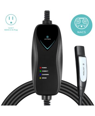 Level 1 Tesla Charger - 120V, 15A, NEMA 5-15 Plug, 16 feet Extension Cord