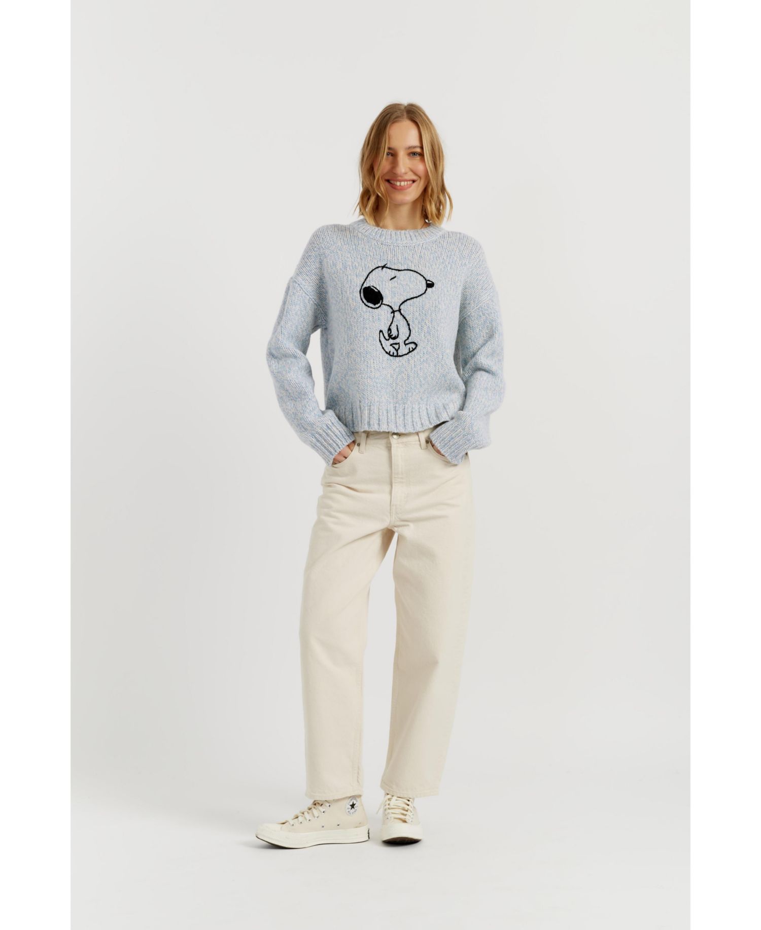 Women's Chinti and Parker Merino Snoopy Marl Sweater