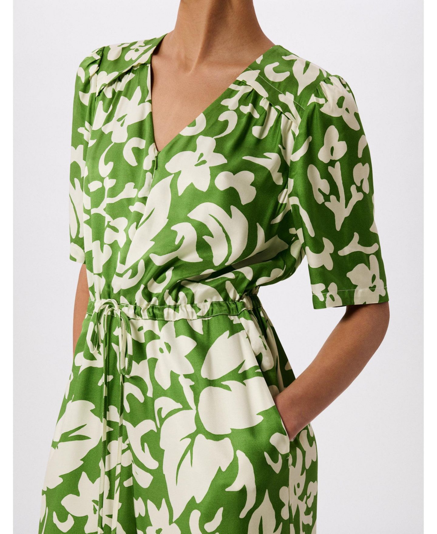 Женский комбинезон Whistles Floral Tie Waist Jumpsuit, цвет: Разноцветный — фото 4