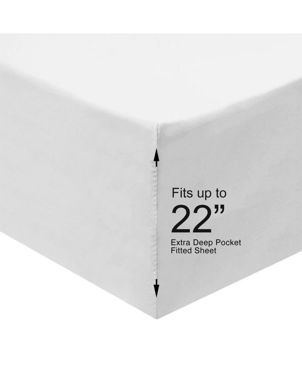 Egyptian Cotton Sheets Usa Oversized with 22 Deep Pockets Luxury Heavy California