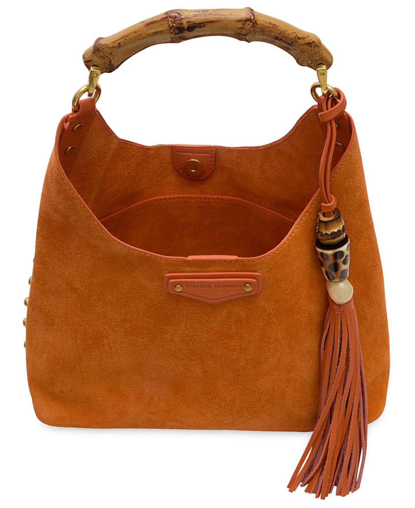 Женская сумка Rebecca Minkoff Nolita Small Top Handle Hobo Handbag, цвет: Светлый оранжевый — фото 3