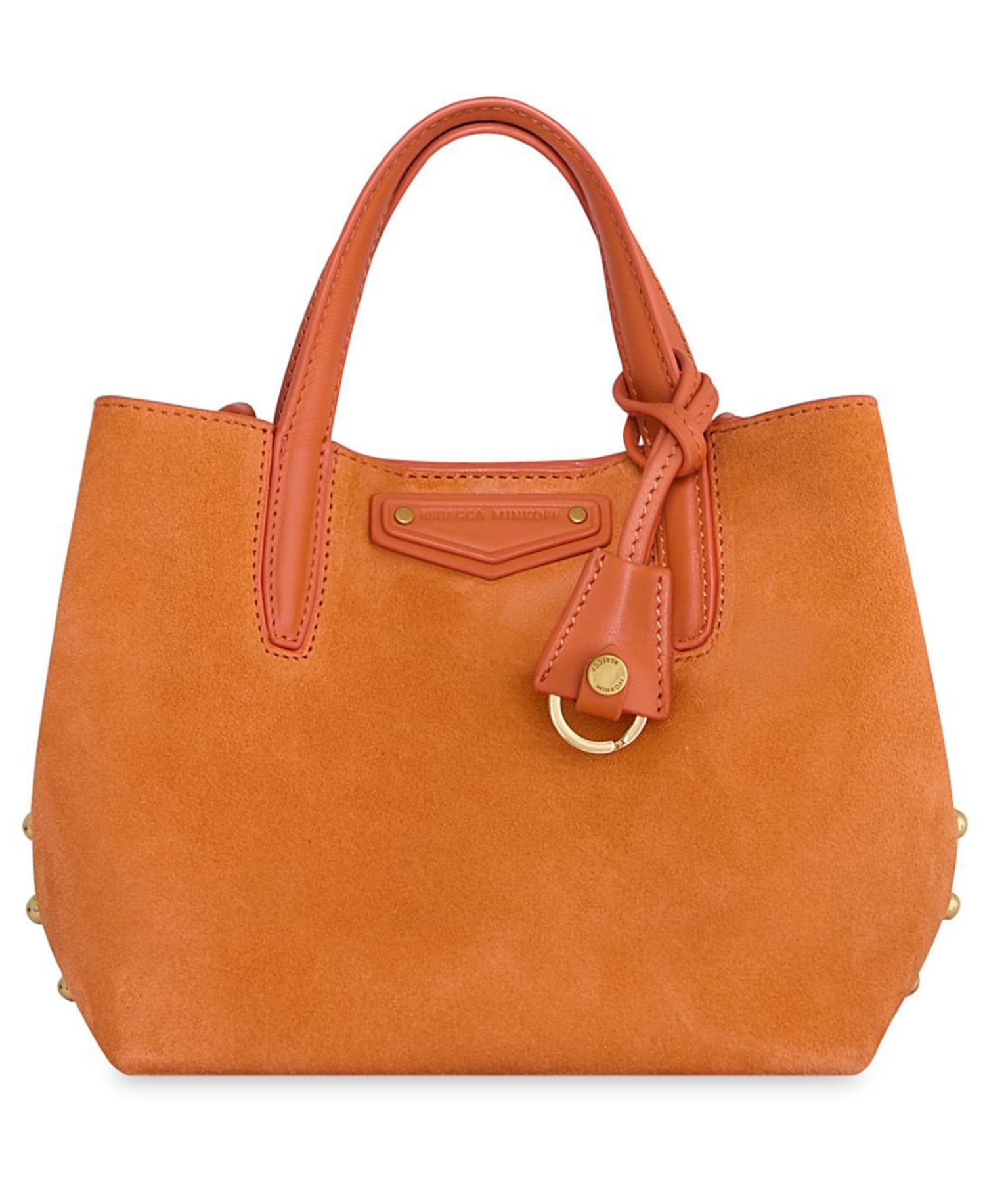 Riley Small Suede Leather Tote Handbag