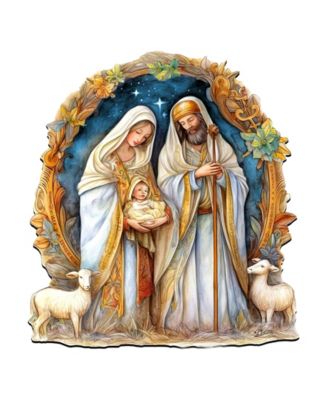 Nostalgic Nativity Scene Christmas Wooden Wall Decor Door Decor G. DeBrekht