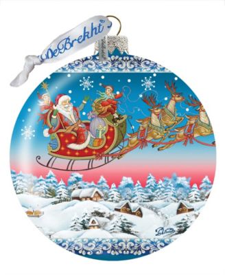 Limited Edition Oversized Up-Up Away Ball Glass Ornament