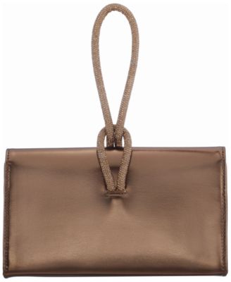 Nina Kaylee Crystal Cord Handle Flap Small Clutch Handbag - Macy's