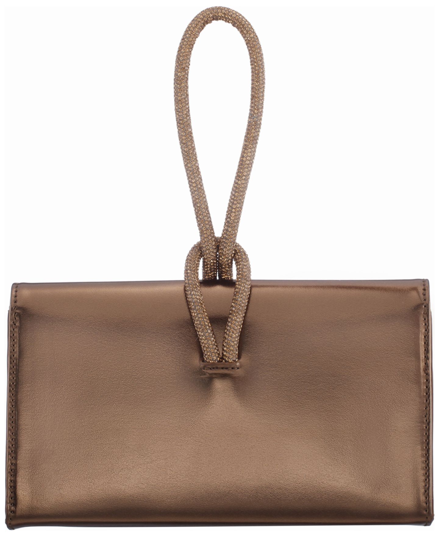 Женский клатч Nina Kaylee Crystal Cord Handle Flap Small Clutch Handbag, цвет: Бронзовый — фото 2