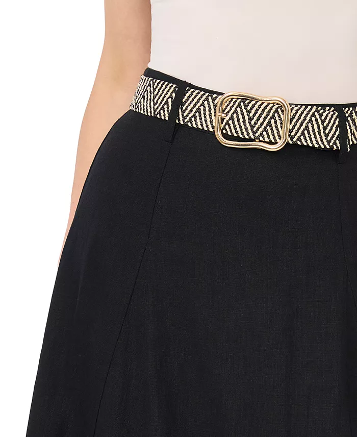 Women's Belted Midi Skirt - thumbnail 2