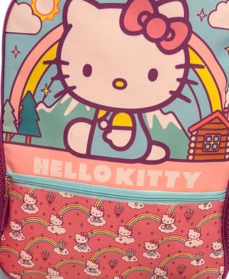 baby girl backpack hello kitty Fast Forward Sanrio With Lunch Box for Girls | Hello Kitty Insulated Lunch Bag Lunch Box for Girls, Boys, Toddlers The compact mini size includes two zippered compartmentsa roomy main compartment for everyday essentials and a front accessory pocket for smaller items Accessory Innovations Boys' and Girls'