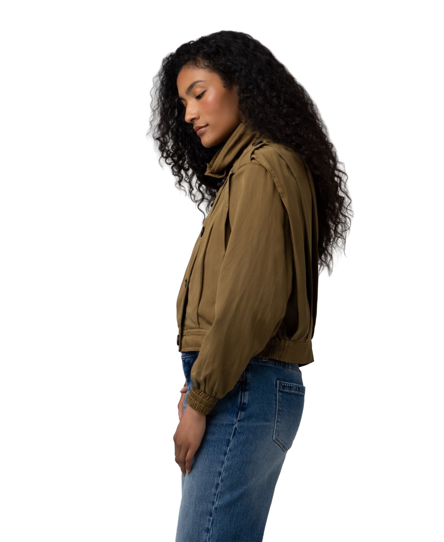 Women's Mock Collar Jacket