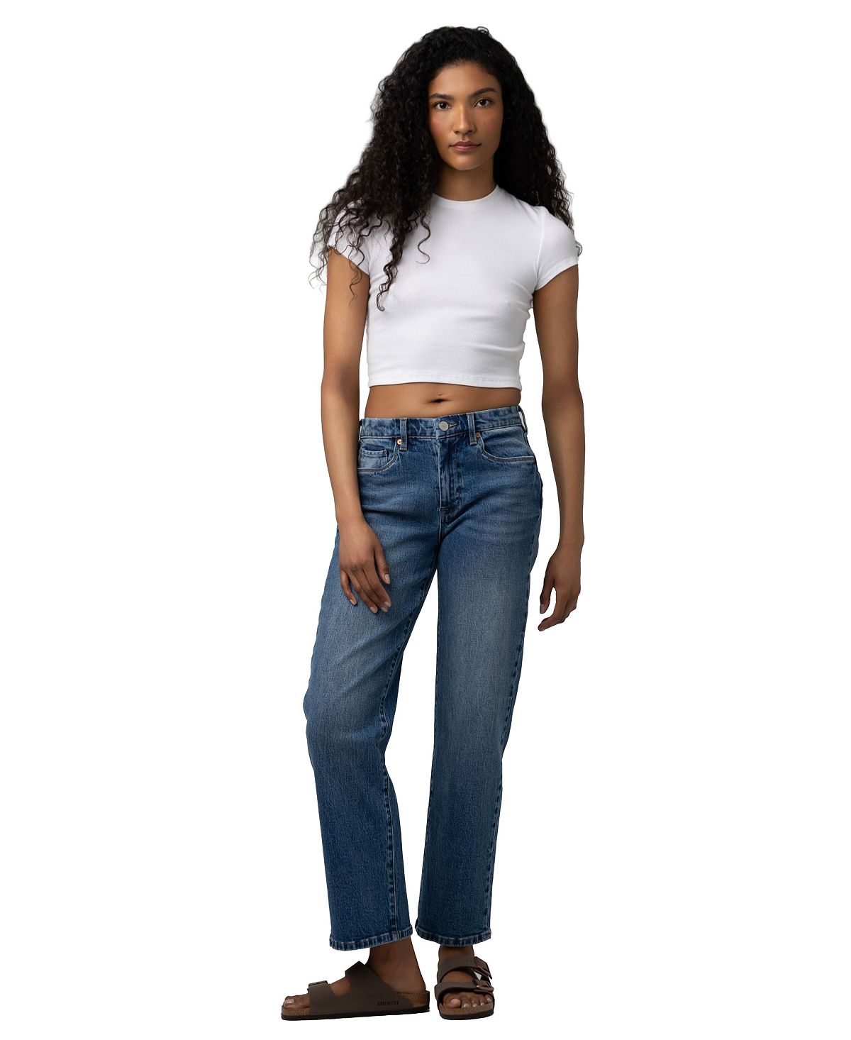 BLANK NYC Women's Mid-Rise-Jeans view 2 — MAYCSS fashion products
