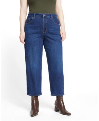 Women's Donna High Rise Curve Straight Leg Jeans 27 Inches