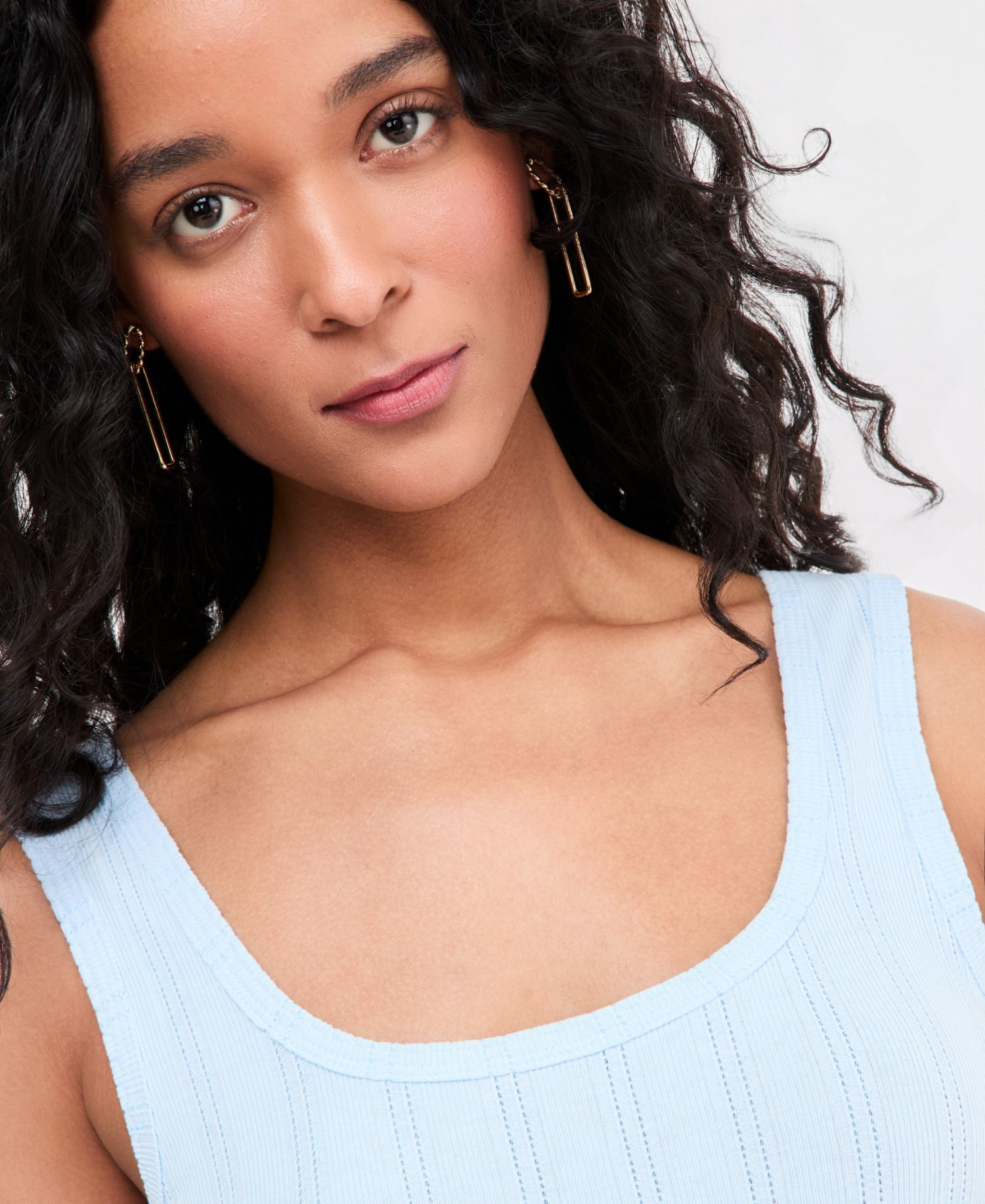 Women's Pointelle Rib Scoop-Neck Layering Tank