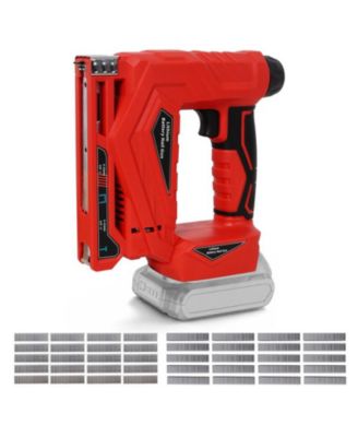 DIY Craft Tool - 2-in-1 Cordless Brad Nailer and Stapler, Battery Powered Nail Gun with Safety Lock, Compatible with Makita 20V MAX Battery