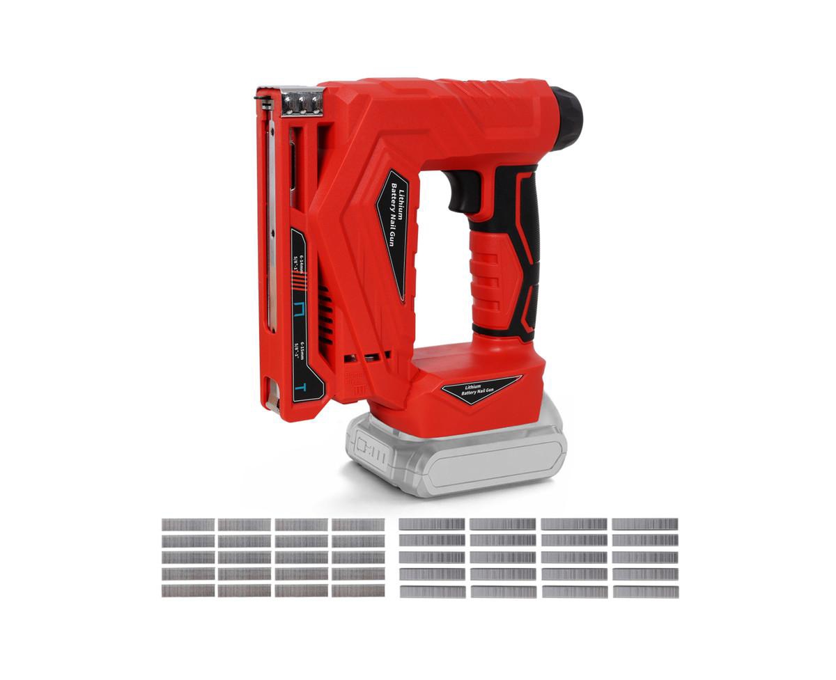Yobtop Diy Craft Tool - 2-in-1 Cordless Brad Nailer and Stapler, Battery Powered Nail Gun with Safety Lock, Compatible with Makita 20V Max Battery