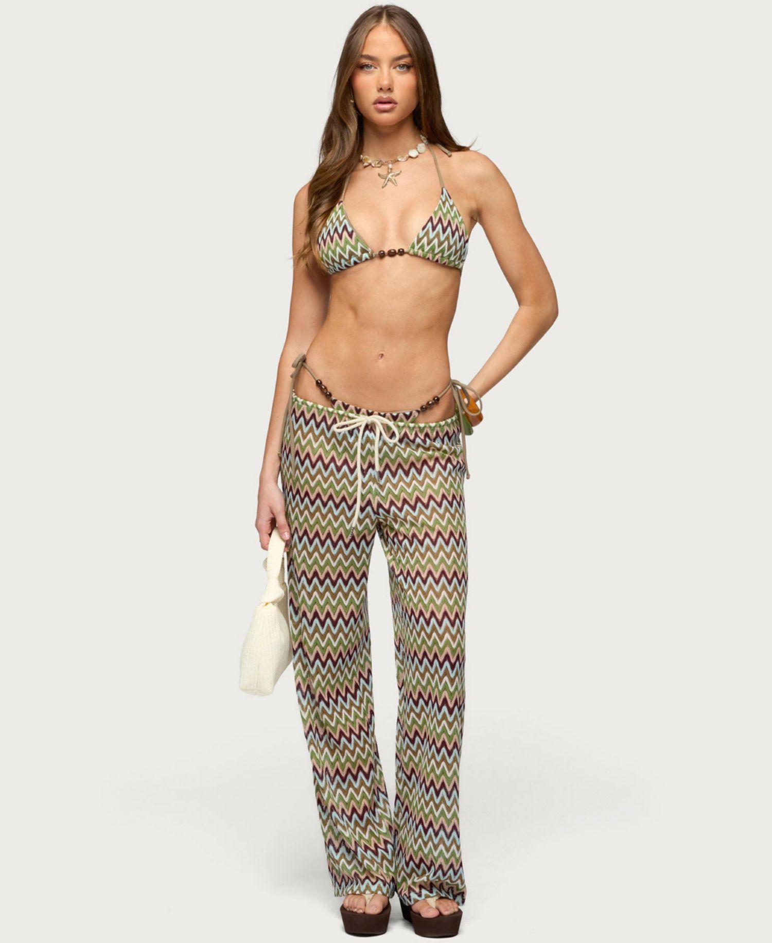 Women's Mindee Zigzag Crochet Pants