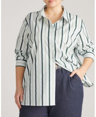 Plus Size Artist Poplin Shirt