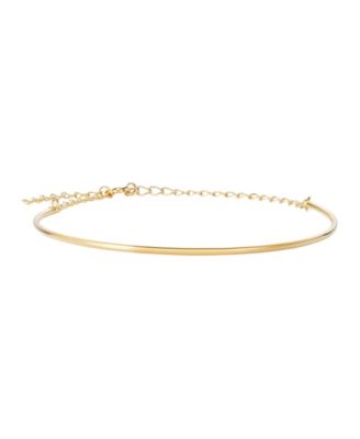 Tarnish Resistant Gold Cuff Adjustable Chain Bracelet