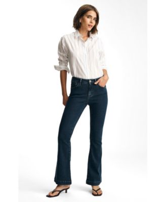 Mavi Women's Sydney High Rise Flare Flare In Dark Supersoft