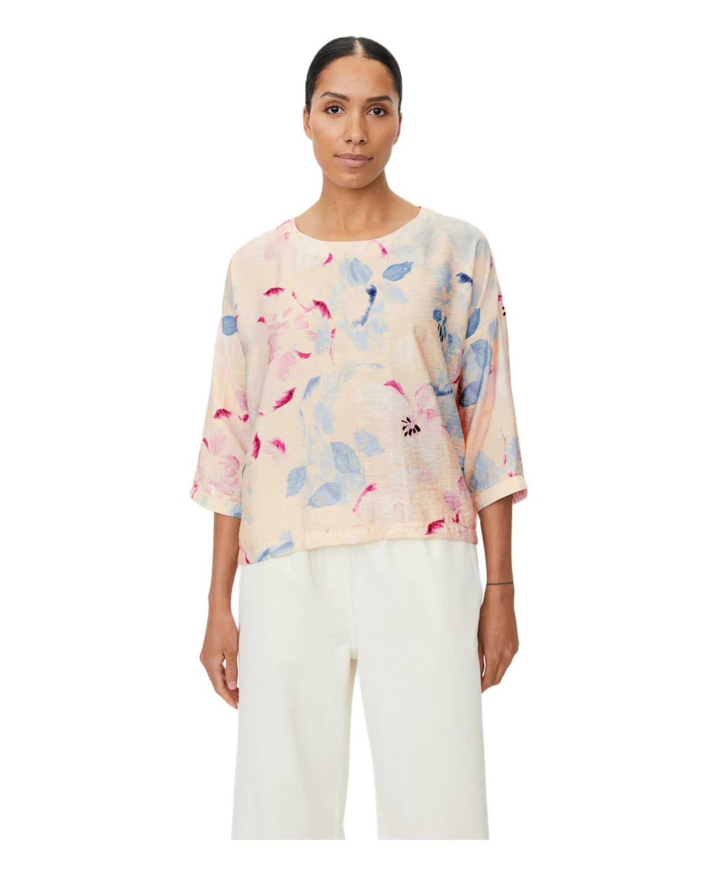 Женская блузка Masai Copenhagen MaBecca Floral Print, цвет: Primrose — фото 1