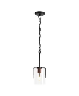 Modern Industrial Pendant Light with Clear Glass Shade, Adjustable Metal Pendant Lighting for Kitchen Island Dining Room Entryway