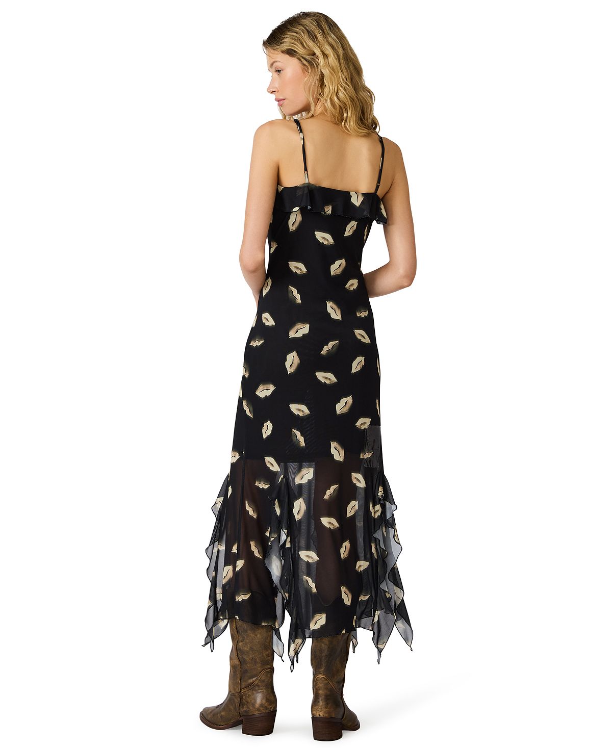 Steve Madden Women's Mariane Sleeveless Mesh Midi Dress view 5 — MAYCSS fashion products