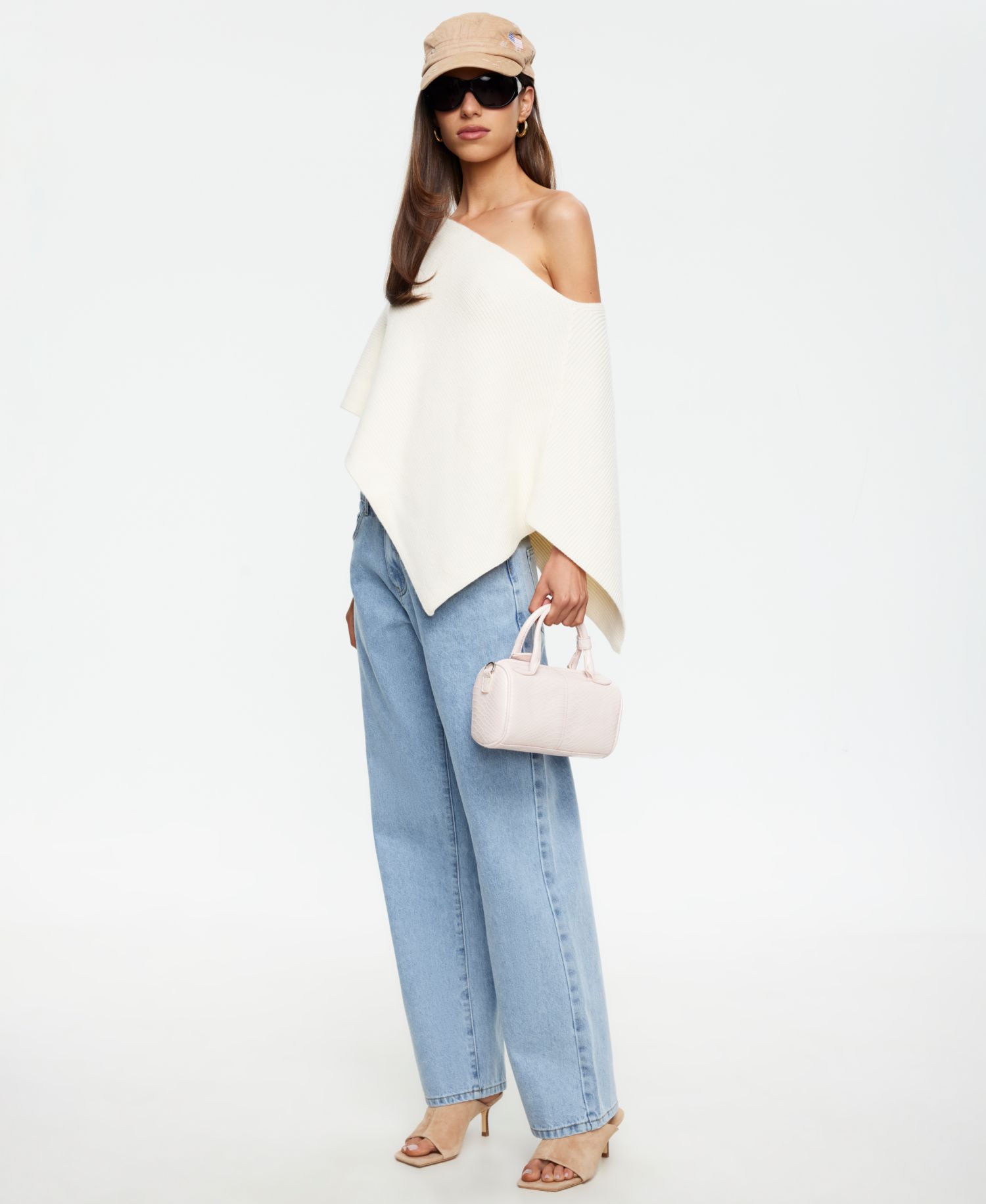 Women's Luminous Pull-On Asymmetric Poncho