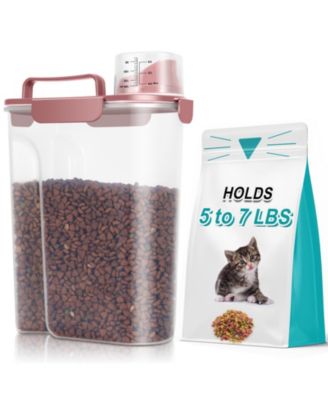 Airtight Pet Food Storage Container Easy Pour Portable Travel Dispenser