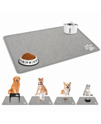 Absorbent Anti Slip Waterproof Pet Feeding Mat Easy Clean Durable