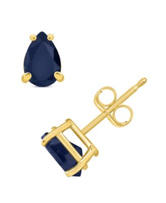 Sapphire Pear-Cut Stud Earrings (1 ct. t.w.) in 14k Gold (Also in Emerald & Ruby)