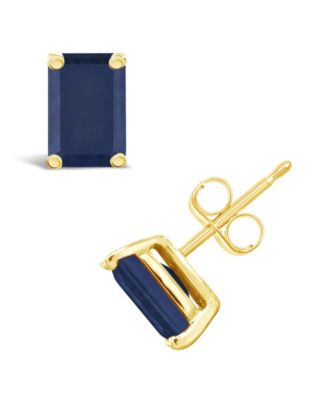 Sapphire (1-3/8 ct. t.w.) Stud Earrings in 14k Yellow Gold